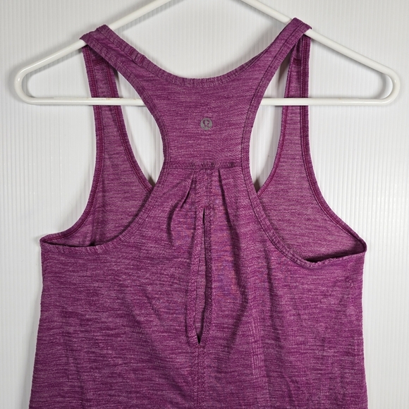 Lululemon Salute the Sun Tank Heathered Regal Plum Size ? Athleticwear Casual - Picture 8 of 12